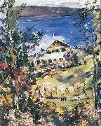 Walchensee, Landhaus mit Wascheplatz Lovis Corinth